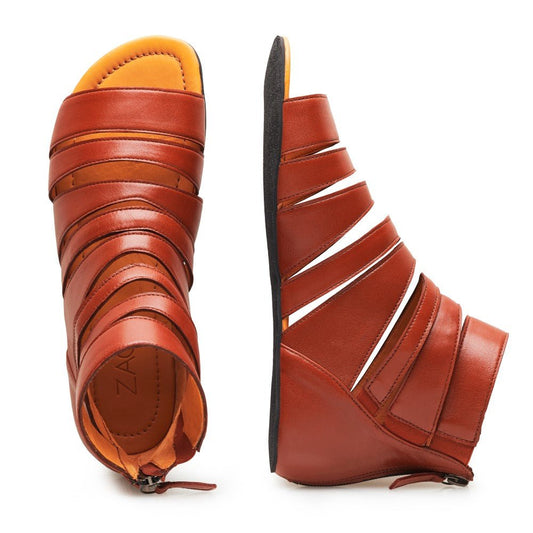 GLADIQ Cognac - ZAQQ Barfußschuhe